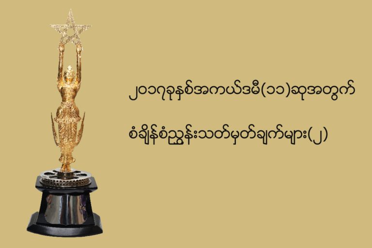 အကယ္ဒမီ ဆန္ခါတင္(၁၁) ကား အထူးဆု (၁၁)ဆုနွင့္ ပရိသတ္ေပးသည့္ အကယ္ဒမီဆု