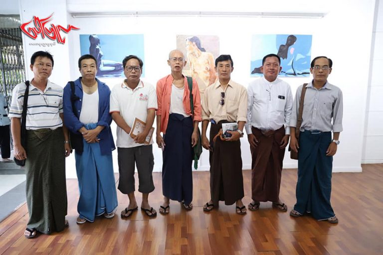 အႏုပညာအျမင္ျဖင့္ ၾကည့္႐ႈခံစားႏိုင္ရန္ ျပသခဲ့သည့္ Figure ဓာတ္ပံု- ပန္းခ်ီျပပြဲ