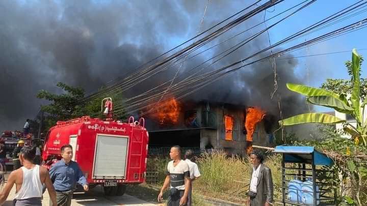 ပဲခူးမြို့တွင် နေအိမ်တစ်လုံး မိနစ်၂၀ ခန့်ကြာမီးလောင်မှုဖြစ်ပွား