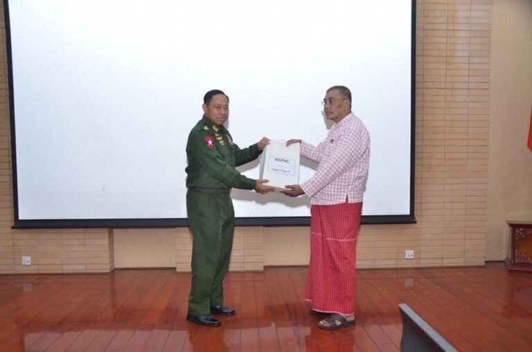 NSPNC နှင့် NMSP တို့၏ဆွေးနွေးညှိနှိုင်းမှုများမှ အပြီးသတ်ရရှိလာသည့် သဘောတူညီချက်များကို အတည်ပြုလက်မှတ်ရေးထိုး