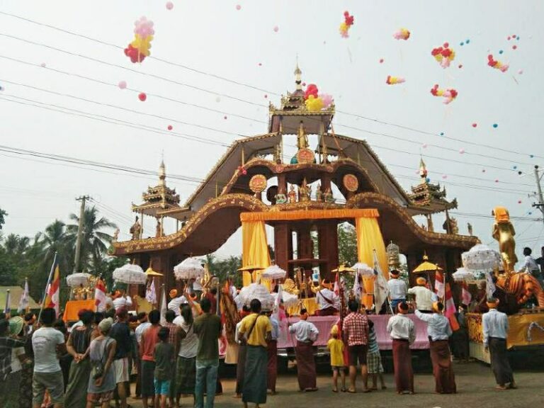 ကျိုက်ထီး​ဆောင်းဆံတော်ရှင်စေတီတော်အဝင် ဂဝံမုခ်ဦးဖွင့်လှစ်