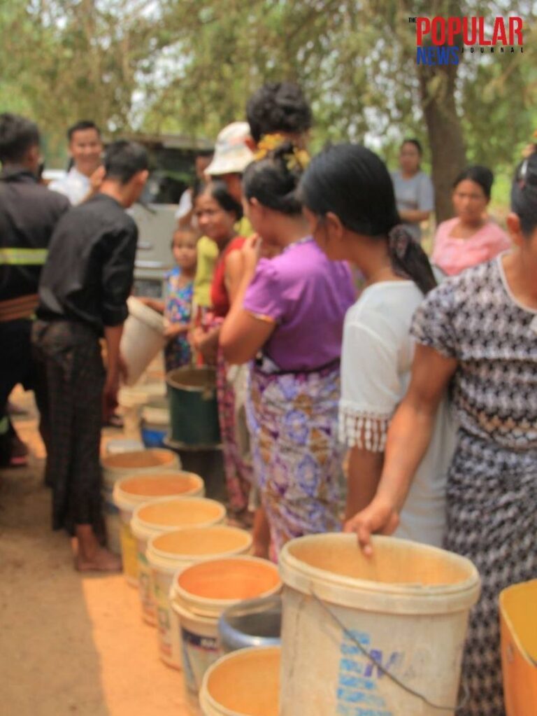 သင်္ကြန်အလှူအဖြစ် သောက်သုံးရေသန့်ဂါလံ ၂၀၀၀ ကျော်အား နေပြည်တော်ရှိကျေးရွာ(၃)ရွာတွင်ဆုလာဒ်ပိုင်မိသားစုမှလှူဒါန်း