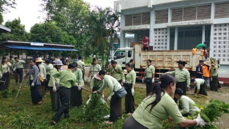 မန္တလေးတိုင်း၊ ပြည်ကြီးတံခွန်မြို့နယ်တွင် အမှိုက်တစ်ပိဿာလျှင် ၁၀၀ ကျပ်ဖြင့်ဝယ်ယူ၍ စနစ်တကျအမှိုက်စွန့်ပစ်​ပေး