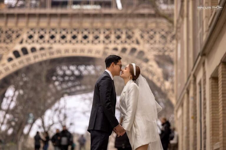 <strong>ချစ်သူနဲ့ ပဲရစ်မြို့က Pre Wedding ပုံတွေကိုချပြလာတဲ့ နန်းစန္ဒာလှထွန်း</strong>