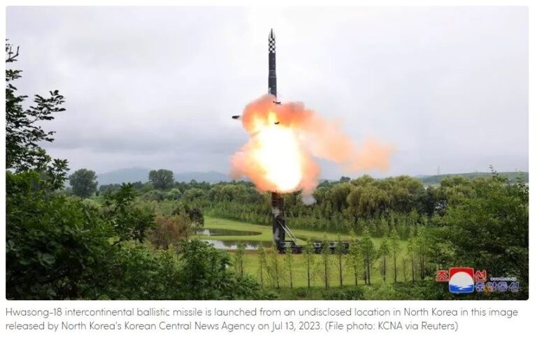 မြောက်ကိုရီးယားက ICBM စမ်းသပ်မှုကို မကြာခင်ပြုလုပ်လာနိုင်ဟု တောင်ကိုရီးယားအရာရှိ ပြောကြား