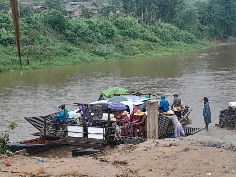 စဉ့်အင် ချောင်းကူးဖောင် ပြန်လည်ကူးနိုင်ပြီဖြစ်ဟုဆို