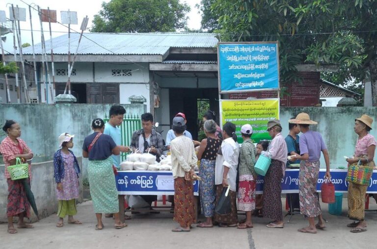 သဲကုန်းမြို့တွင် ဆန်စက်လုပ်ငန်းရှင်များအသင်းမှ သက်သာသော ဈေးနှုန်းဖြင့် ဇွန် (၃၀) ရက်အထိဆန်များရောင်းချပေး