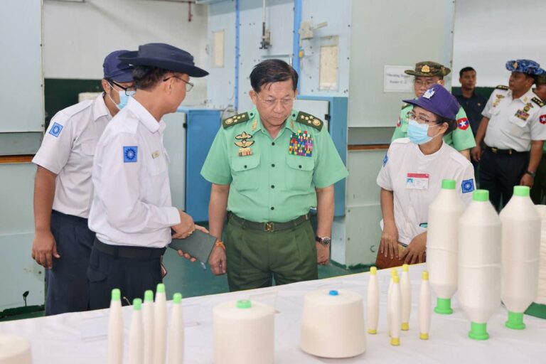 ပြည်တွင်းဈေးကွက်လိုအပ်ချက်နှင့်ပြည်တွင်းရှိ ချည်မျှင်နှင့် အထည်စက်ရုံများ၏အခန်းကဏ္ဍတို့ကို နစက ဥက္ကဋ္ဌ ပြောကြား