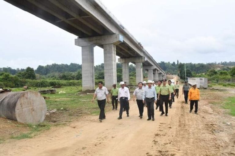 ချင်းတွင်း မြစ်ကူးတံတား (ထမံသီ) တည်ဆောက်မှု ၆၆ ရာခိုင်နှုန်းပြီးစီး