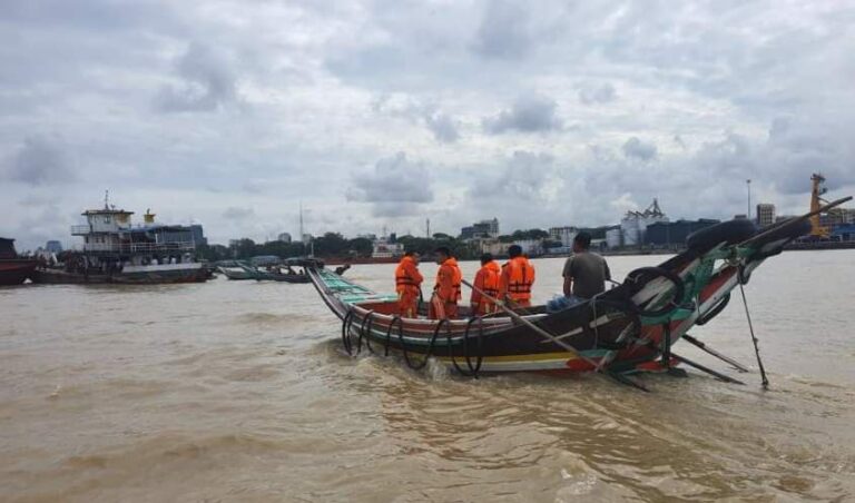 ရန်ကုန်မြစ်အတွင်း သဗ္ဗာန်တိမ်းမှော-က်မှုမှ ပျောက်ဆုံးနေသူ (၈) ဦး၏ ရုပ်အလေ-ာင်းများ ပြန်တွေ့