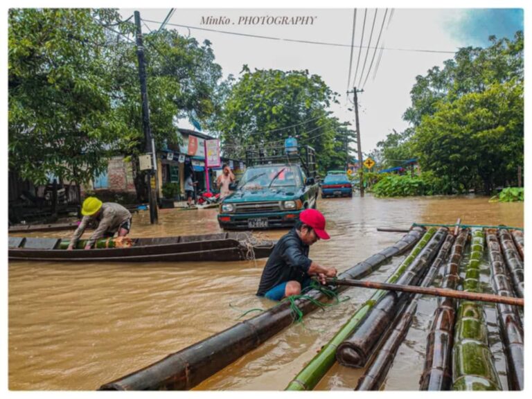 သံလွင့်မြစ်ရေ မြင့်တက်လာသဖြင့် ဘားအံနှင့် လှိုင်းဘွဲ့မြို့တို့တွင် ကယ်ဆယ်ရေးစခန်း (၉)နေရာ ဖွင့်လှစ်ထားပြီး အသင့်အနေအထားဖြင့် စောင့်ကြည့်နေ