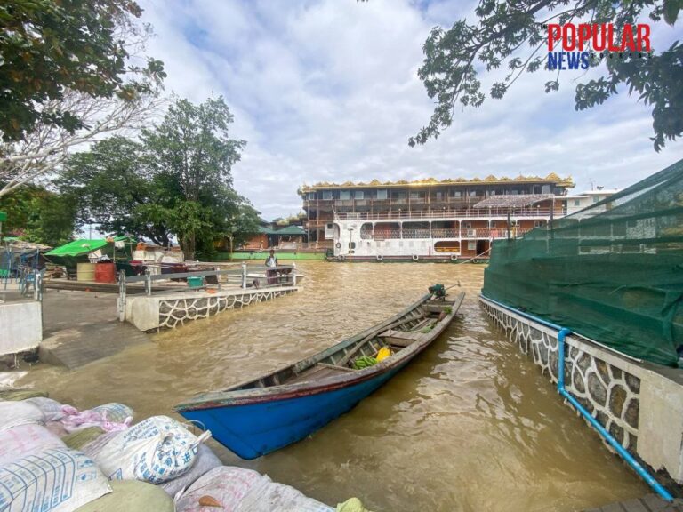 အလယ်ပိုင်းဒေသများတွင် ဧရာဝတီမြစ်ရေ ဆက်လက်မြင့်တက်နိုင်