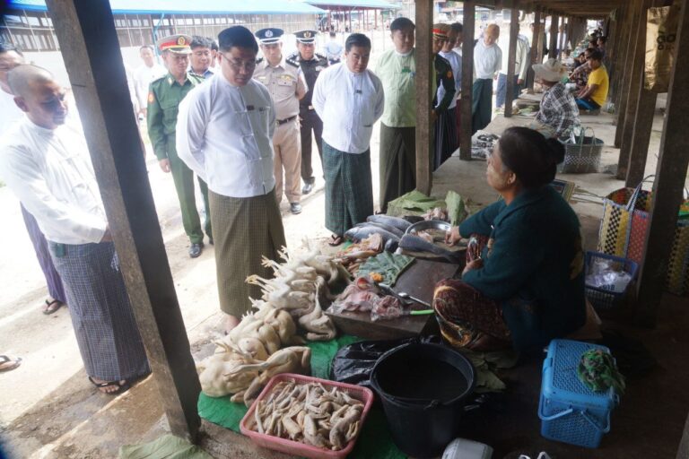 လွိုင်ကော်မြို့ သီရိမင်္ဂလာဈေးကြီးကို အဆင့်မြင့်ဈေးသစ်ကြီးအဖြစ် အမြန်ပြန်လည် တည်ဆောက်မည်