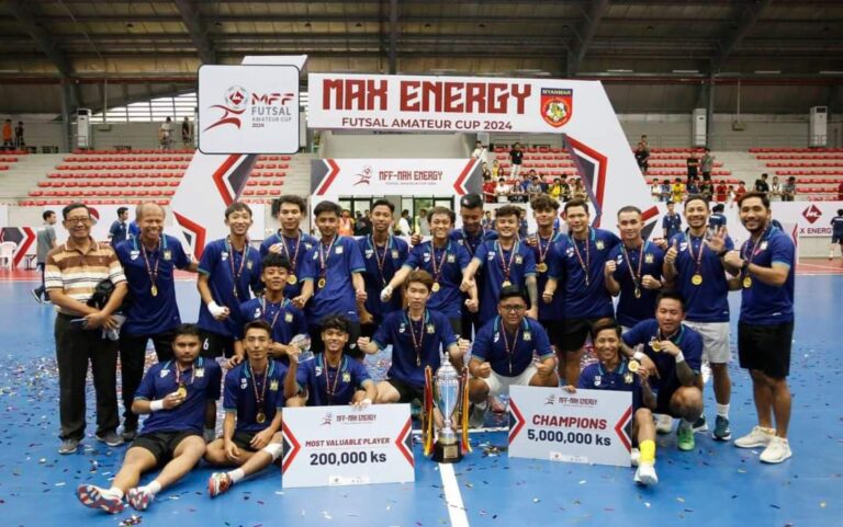 Max Energy Futsal Amateur Cup 2024 ပြိုင်ပွဲတွင် RPG FC အသင်း ချန်ပီယံဆု ဆွတ်ခူး