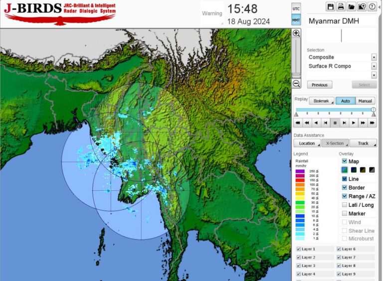 ရေကြီးရေလျှံမှု ဖြစ်ပေါ်နေသည့် ရှမ်းပြည်နယ် (အရှေ့ပိုင်း) တွင် မိုးပိုနေဦးမည်