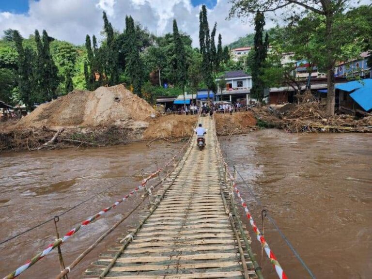 လွယ်တော်ခမ်းရှိ မယ်ဆိုင်ချောင်း ယာယီတံတား ဖြတ်သန်းခွင့်ပြု