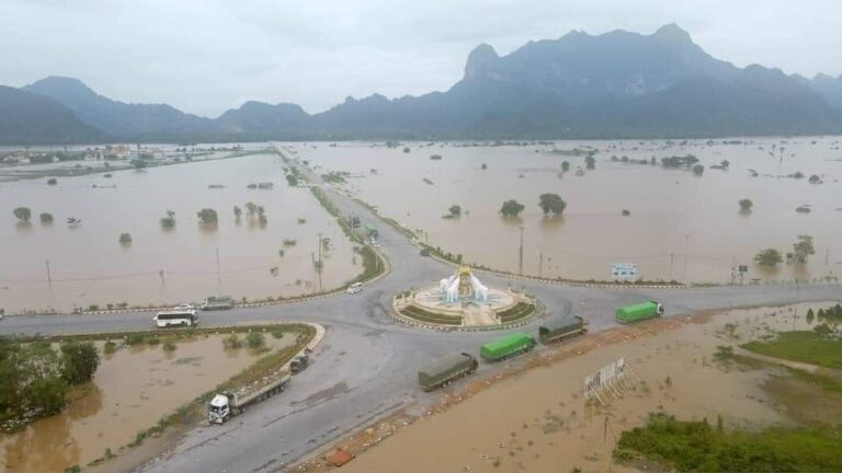 ကရင်ပြည်နယ်တွင် မိုးစပါးစိုက်ဧက (၃၅၃၉၁) ဧက ရေဝင်နစ်မြုပ်ခဲ့