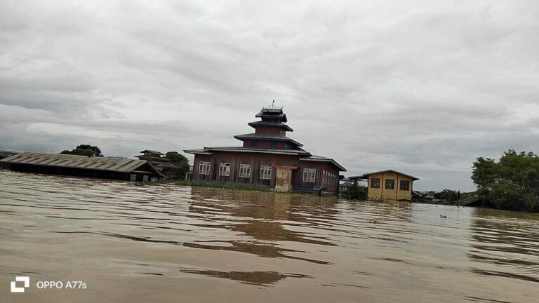 ရေကြီးရေလျှံမှုဖြစ်ပွားခဲ့သည့် နာမည်ကျော် နောင်မွန်ဆန်ထွက်ရှိရာ ပုံးအင်းဒေသ အရေးပေါ်အကူအညီများလိုအပ်နေဟု ဆို